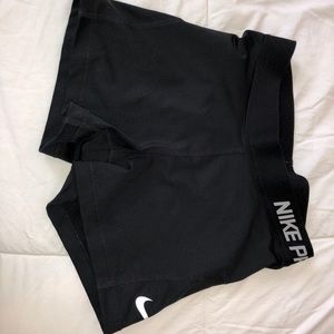 Black nike pro shorts